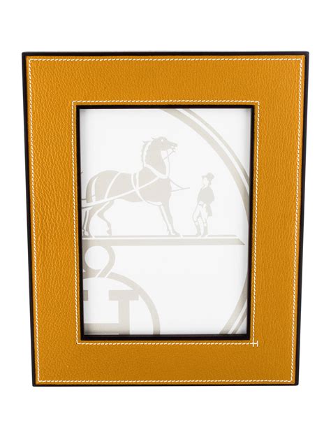 hermes photo frame|hermes leather picture frame.